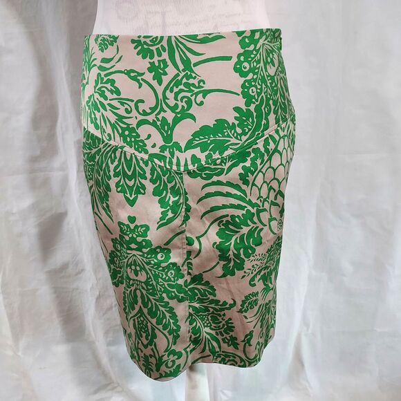 Diane Von Furstenberg Silk Nylon Skirt Womens size 4 Straight Pencil Stretch - Picture 2 of 11